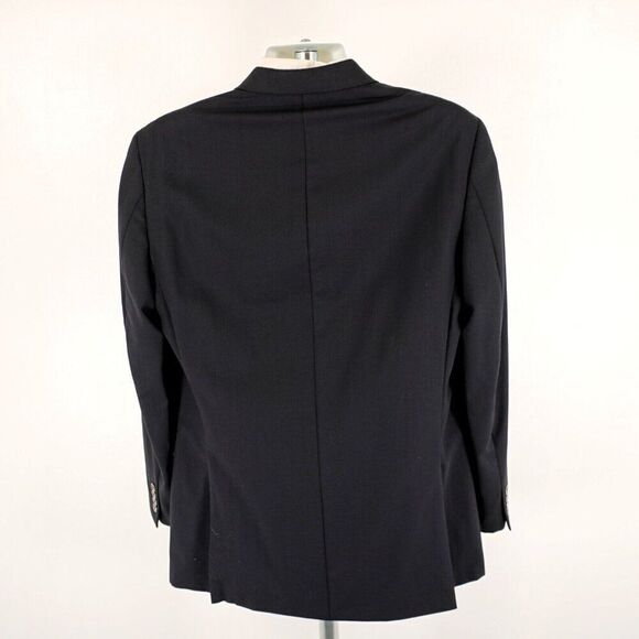 Calvin Klein Wool Navy Blue 38L 2 Silver Button Blazer Or‎ Slim Fit 40L - Picture 5 of 10